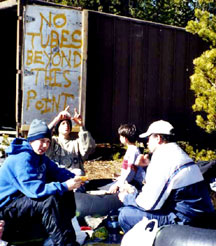 D/HH students on a river trip.